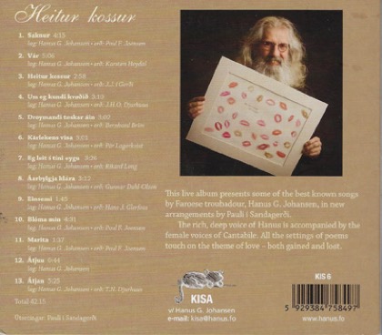 Heitur kossur — back